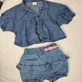 Джинсовый набор на 9-12 мес