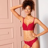 Шикарний червоний бюстгальтер Esmara, р.80С повномірний див.заміри