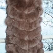 Жилет из натурального меха песца