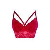 Якісний бюстгальтер на кісточках з мереживом , розмір 30F