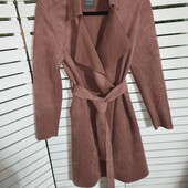 Пальто штучна замша primark uk8
