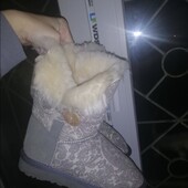 Класні Жіночі і підліткові натуральні угги Ugg Australia! 35р устілка 22,5см на гудзику візерунок