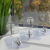 Набор самоклеящихся сверхпрочных крючков держателей. ( без сверлений) 5 штук одним лотом.