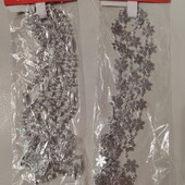 Новорічні буси для ялинки, лот 2 упаковки