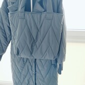 Комплект пальто та сумка шопер