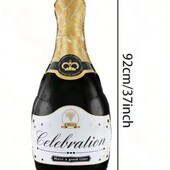 Фольгована повітряна куля "пляшка шампанського" 83 см