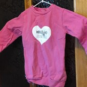 Рожева тепла кофта на 98 см