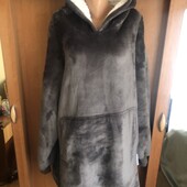 Меховушка, плюшева туника, кофта, худи, 2-3ХL. Winthome , слип, пижама