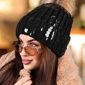 Зимня тепла шапка на меху розмір універсальний