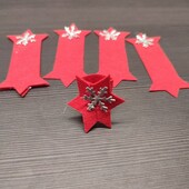 Прикраса з фетру на новорічний стіл. В лоті 7 шт. Ручна робота