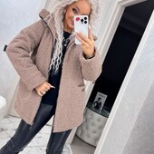 Зимняя куртка оверсайз зима Тедди оверсайз пальто