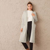 7222.теплий довгий кардиган 4 % шерсть esmara./Рекомендую