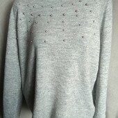 Свитер с бусинками из акрила
