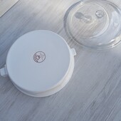 Кастрюля, форма для запікання з кришкою керамічна франція nouveau by princess house, 8"