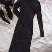 Сукня-резинка у кольорі графіт