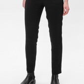 Брюки с декором цветок на поясе и атласными вставками