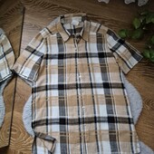 Сорочка в клітинку в складі льон ✨