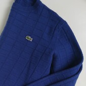 Lacoste wool sweater blue супер теплый модель оверсайз