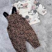 Комплект світшот комбінезон H&M 6-9міс 74