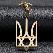 Патріотична серія. Брелок, брелока герб, тризуб, Україна, медсталь