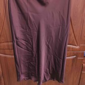 Юбка в бельевом стиле. Размер 14.Евро 42.Цвет "гнилая вишня"