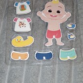 Магнитная игра одевайка с малышом Cocomelon
