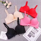 Сексуальний безшовний бюстгальтер 36/80, пісочний