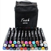 Хит сезона! Набор двусторонних маркеров Touch для скетчинга на спиртовой основе 24 штук