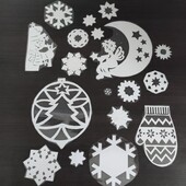 Заламіновані витинанки для вікон.Створіть святковий затишок у вашій оселі