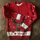Суперський новорічний світшот, розмір 11-12 років