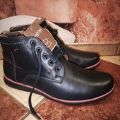 Чоловічі черевики, зима, шкіра 28см