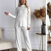 Костюм жіночий ангорка теплий білий 