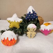 Ялинкові прикраси 5 шт. одним лотом