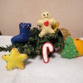 Ялинкові прикраси 5 шт. одним лотом