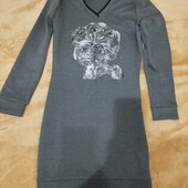 Платье тёплое трикотажное