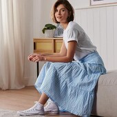 Романтичная , многоярусная юбка, tchibo, р. 40 евро, наш 44-46