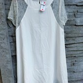 ❤️☀️❤️ Платье белое с кружевом. Состояние новой вещи. Ставка=купить Сразу ⚡❗