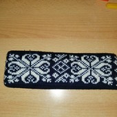 Теплая повязка на голову взрослому или подростку