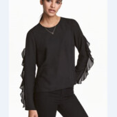 Приголомшлива напівпрозора блуза в стилі бохо h&m, швеція