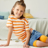 ♕ Стильна футболка для дівчинки від Tchibo, розмір 134/140