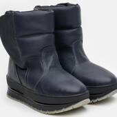 Зимові шкіряні чоботи високої якості. Розмір 38.