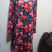 Сукня туніка з ассіметричним низом м розміру,в грудях 100-104 см.