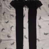 Спокусливі щільні панчохи на силіконі