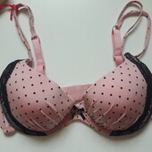 Бюстгальтер пуш-ап с кружевной отделкой 75В полномерный