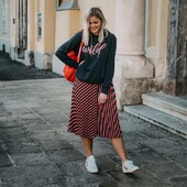 ☘ Спідниця-міді плісе, Tchibo (Німеччина), розмір наш: 50-52 (44/46 євро)