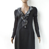 Стильне плаття з шифоновими воланами 42, 46 розміри (36, 40 євророзміри).