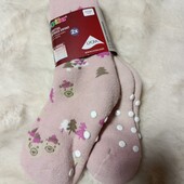 7393...Термо .лот 2 пар теплі в'язані на махрі носки lupilu 23/26