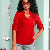 Блуза женская в красном цвете 46 размер,