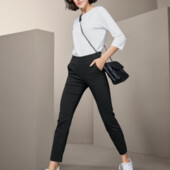 Комфортні чорні еластичні штани Німеччина