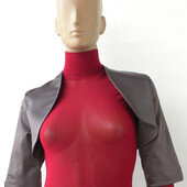 Стильне болеро сіро-вишневого кольору 48 розмір (42 євророзмір).